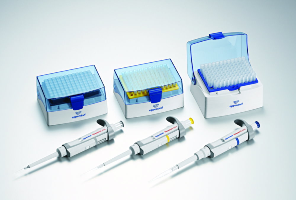 Micropipette a singolo canale Eppendorf Research plus 3-Pacchetti (General Lab Product), volume variabile