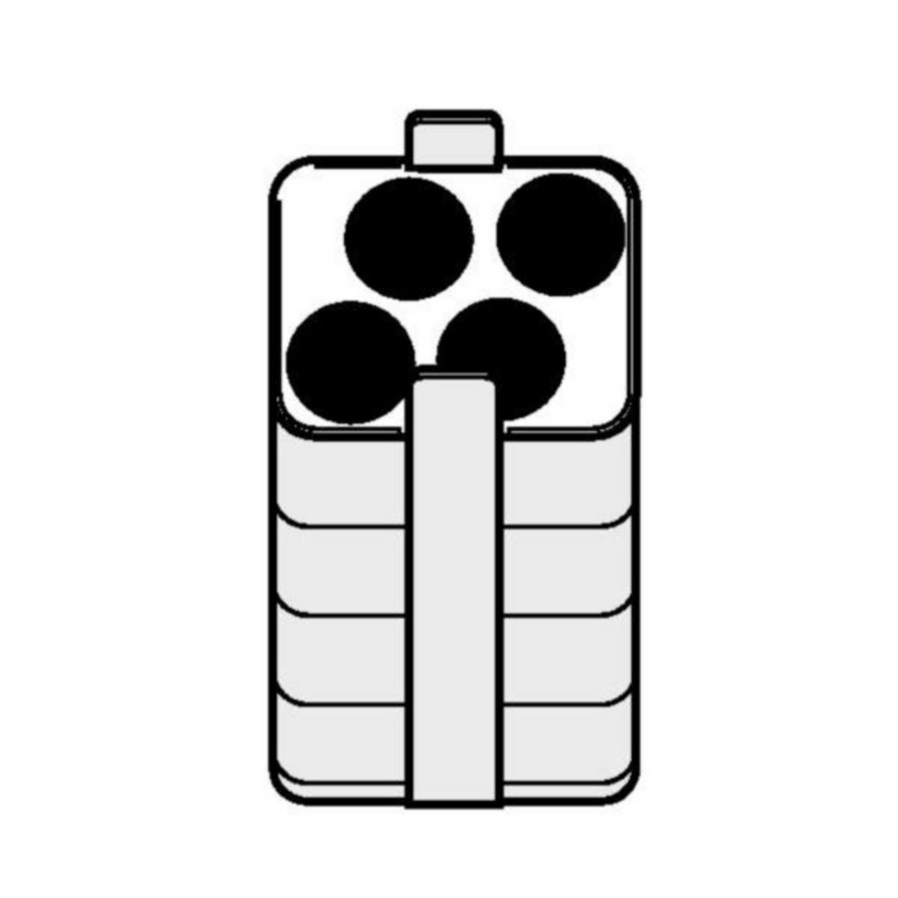 Rotore oscillanteA-4-62 ed accessori | Descrizione: Adattatore per provette 4 x 50 ml Falcon®, per cestello rettangolare da 250 ml