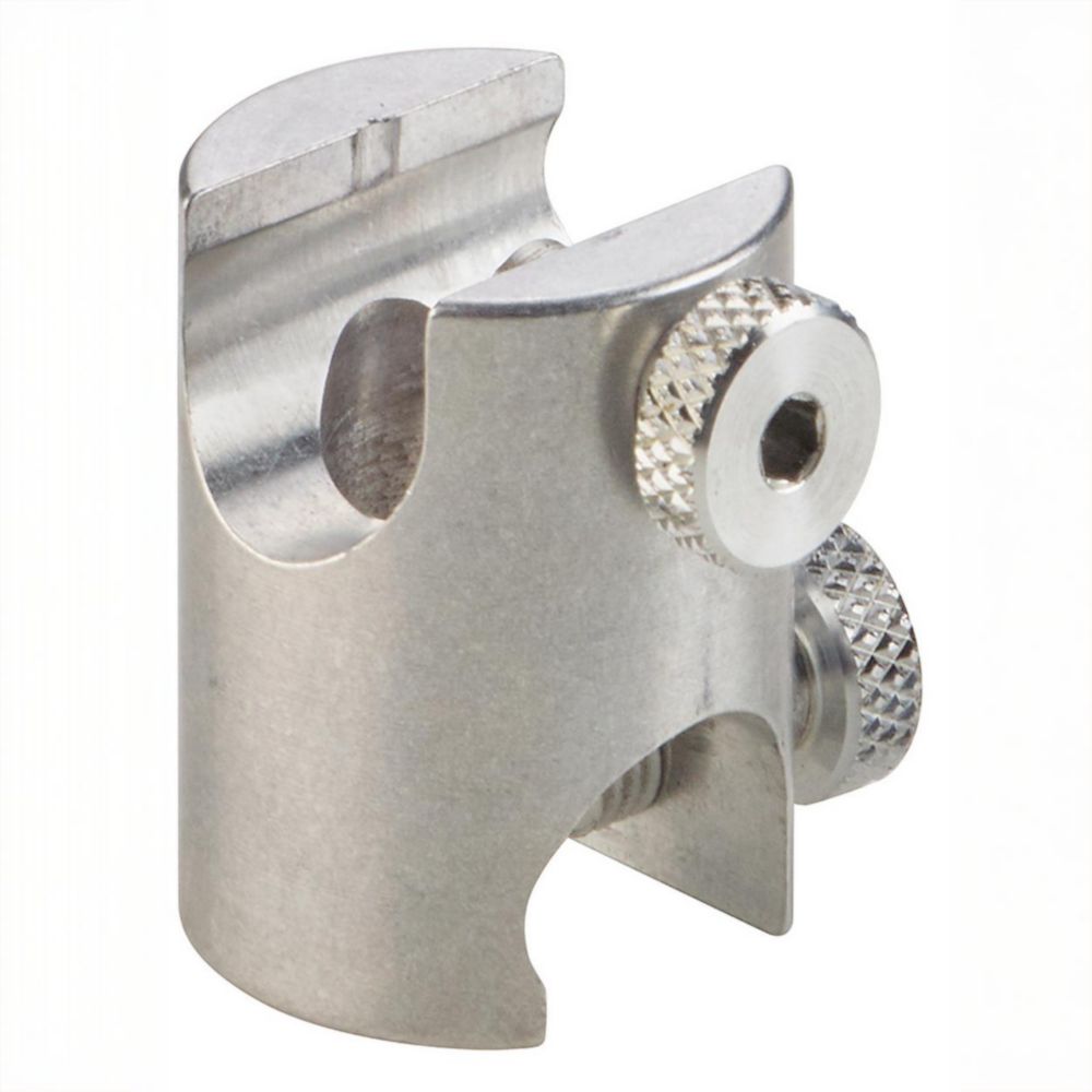 Morsetto MicroFix in acciaio inox con viti zigrinate