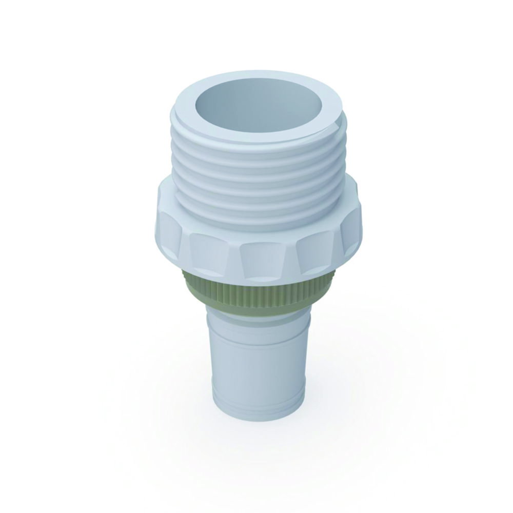 Thread adapters with ground joint for b.safe Caps and Waste Caps