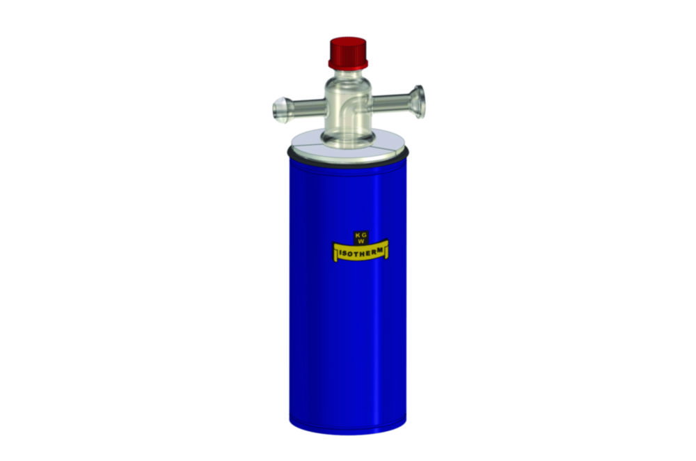 Cold traps with Dewar flask, borosilicate glass 3.3, one-piece, standard version with spout