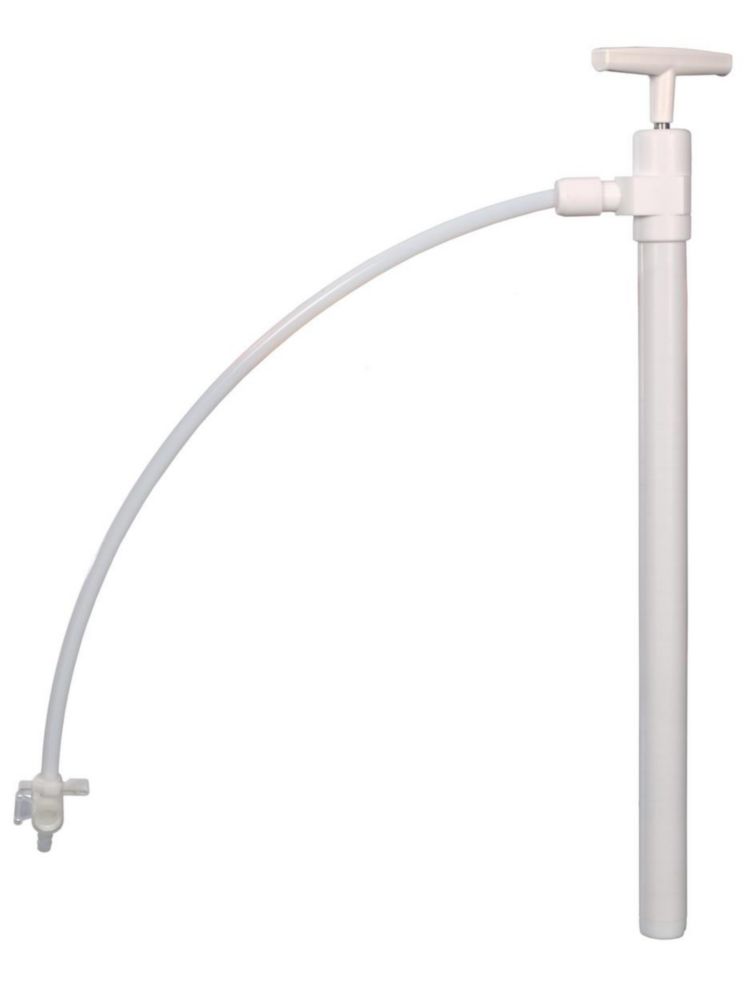 Barrel pump, PTFE, with discharge hose