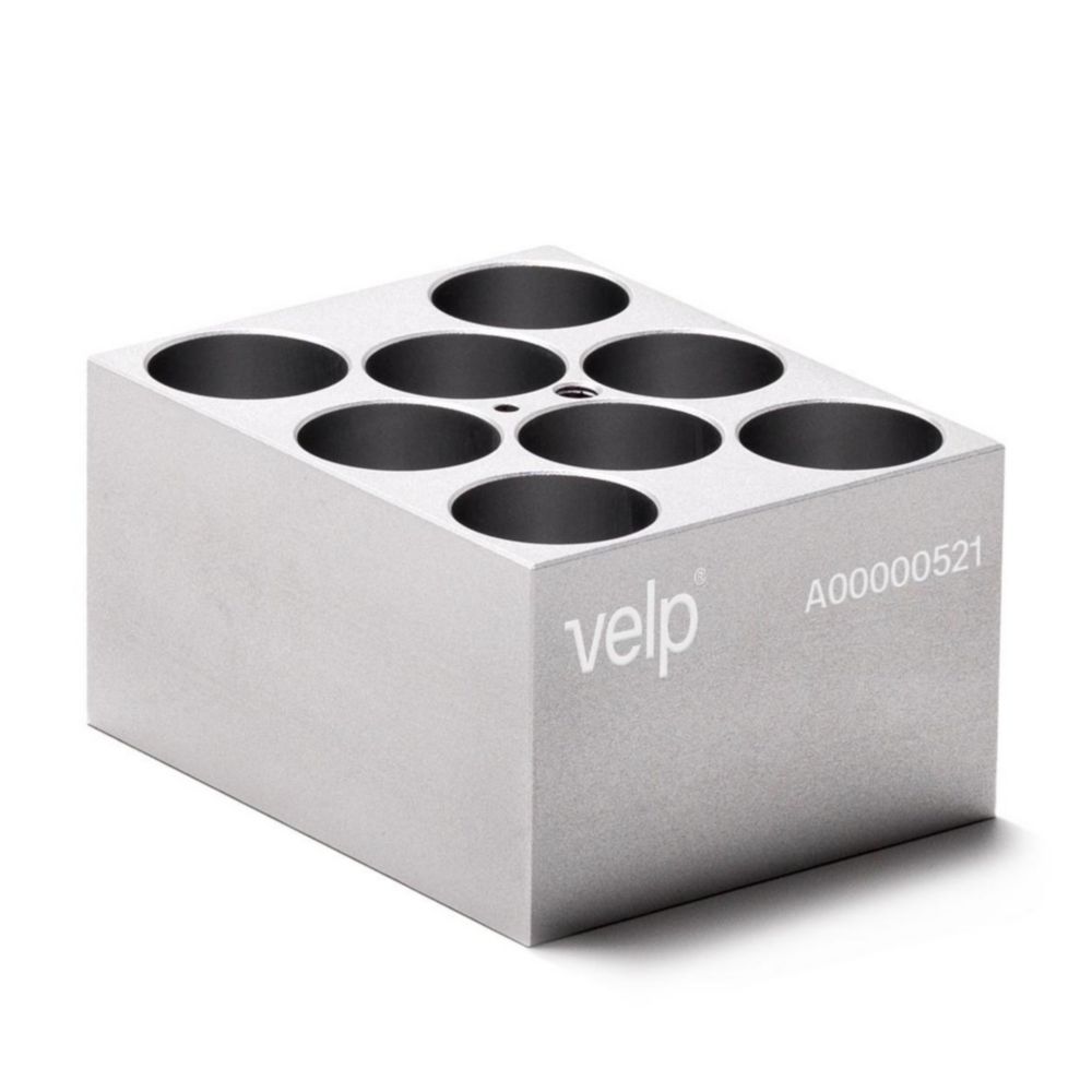 Blocks for vials for dry block heater ECODRYBlock | Type: VLS-W08-D250-A