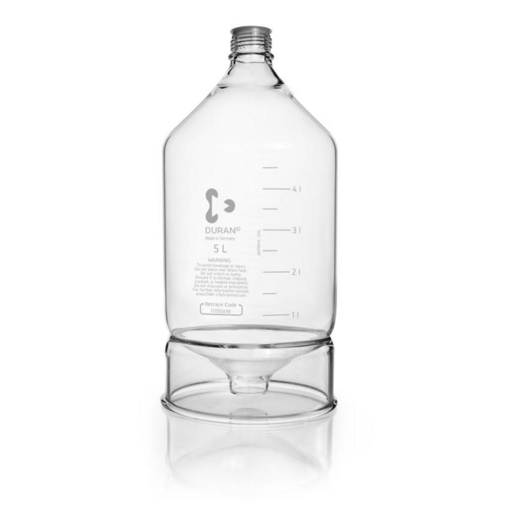Bottiglie serbatoio per HPLC DURAN®, vetro borosilicato 3.3, con base conica