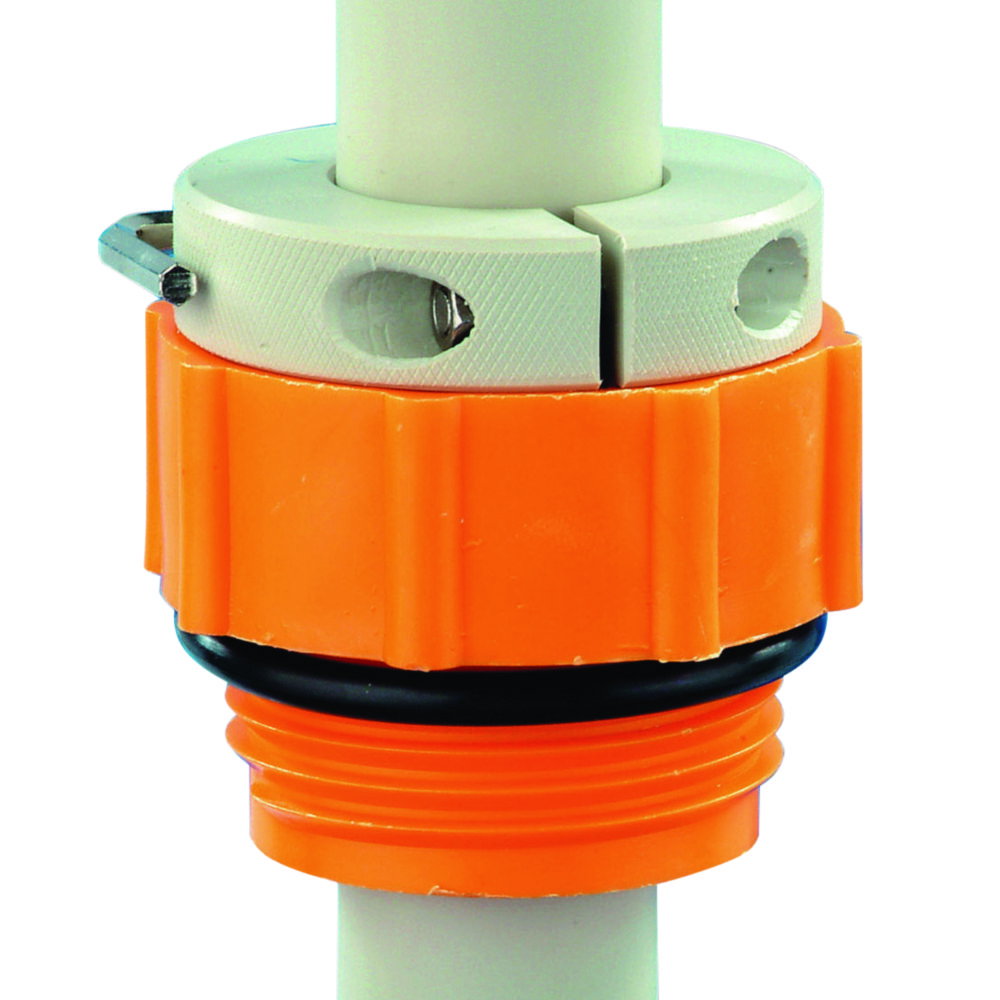 Screwthread connections for PP and PTFE drum pumps
