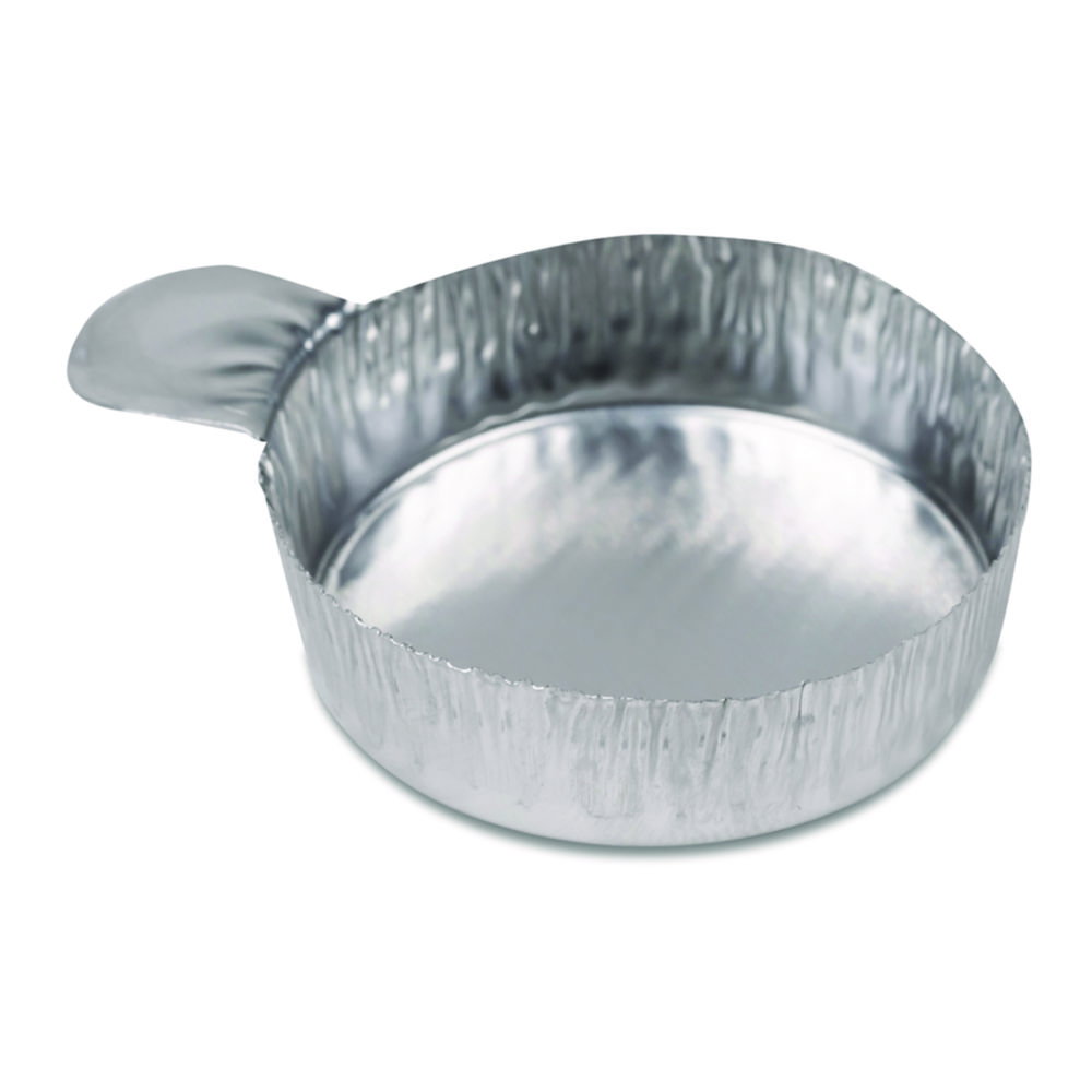 Navicelle di pesata, alluminio, pareti increspate, con linguetta