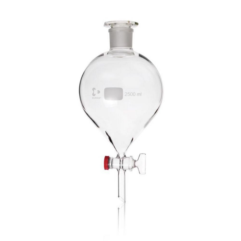 Separating funnel, spherical, DURAN®, heavy-duty version
