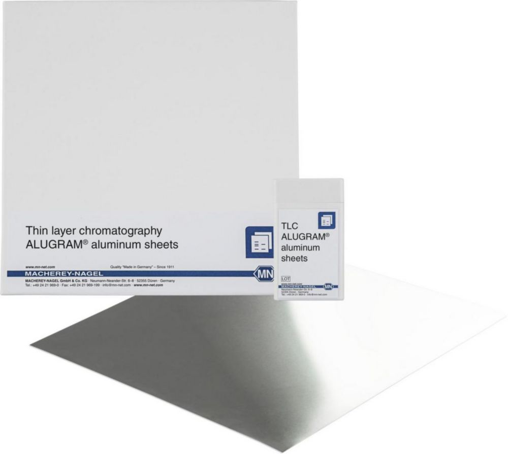 SIL G lastre non modificate di silice standard per TLC, ALUGRAM®