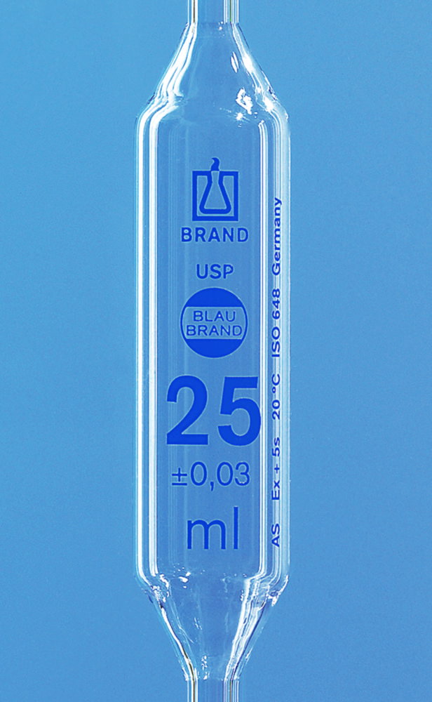 Pipette tarate, USP, classe AS, Vetro-AR®, graduazioni blu