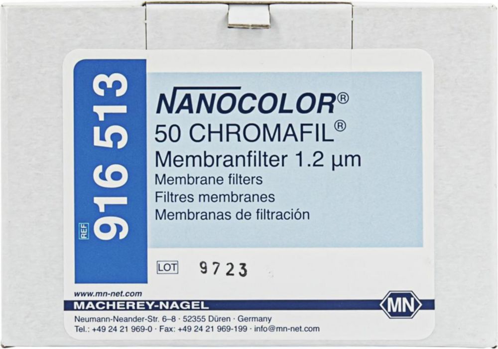 Accessories NANOCOLOR®, membrane filter CHROMAFIL®, PET