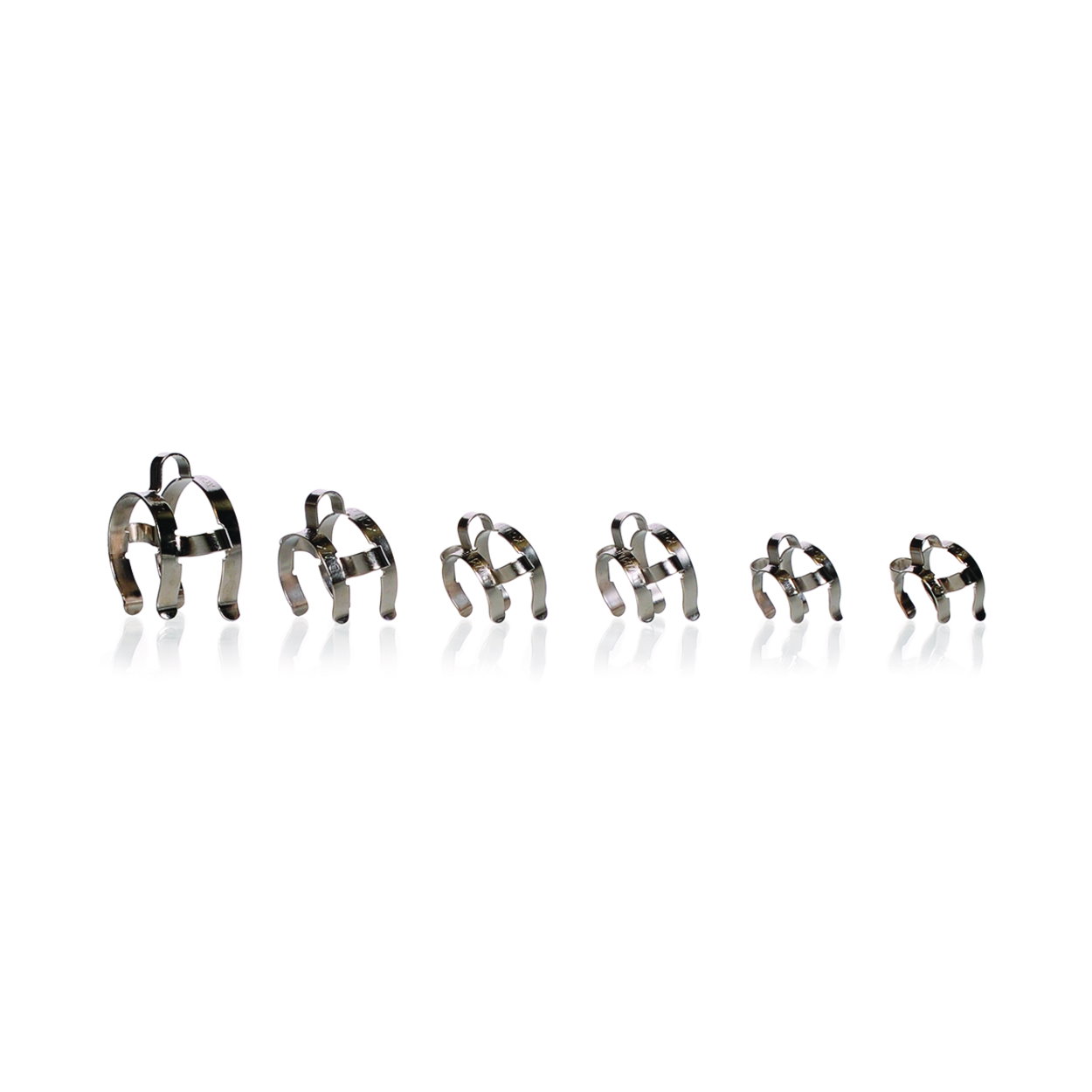 Clip assortment KECK™, metal, for conical joints