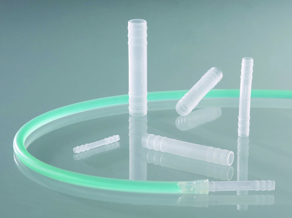 Connettori per tubi, diritti, PVDF