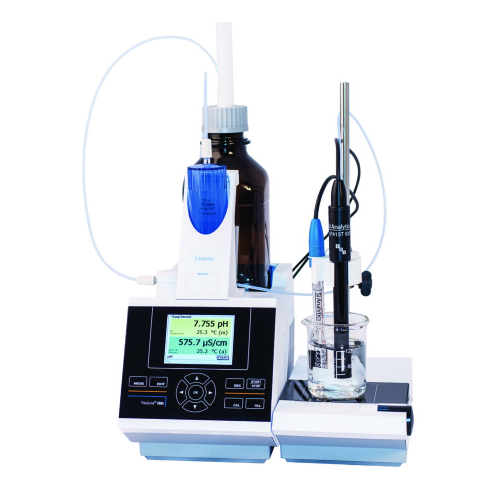 Titolatore TitroLine® 7800, con agitatore magnetico TM 235 e software TitriSoft 3.5
