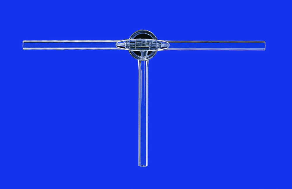3-way stopcocks, T-bore, borosilicate glass 3.3