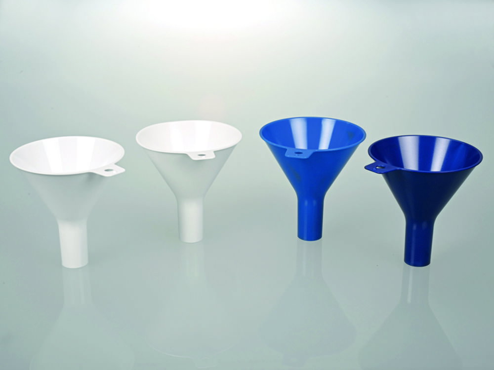 Disposable powder funnels, Bio PE, white