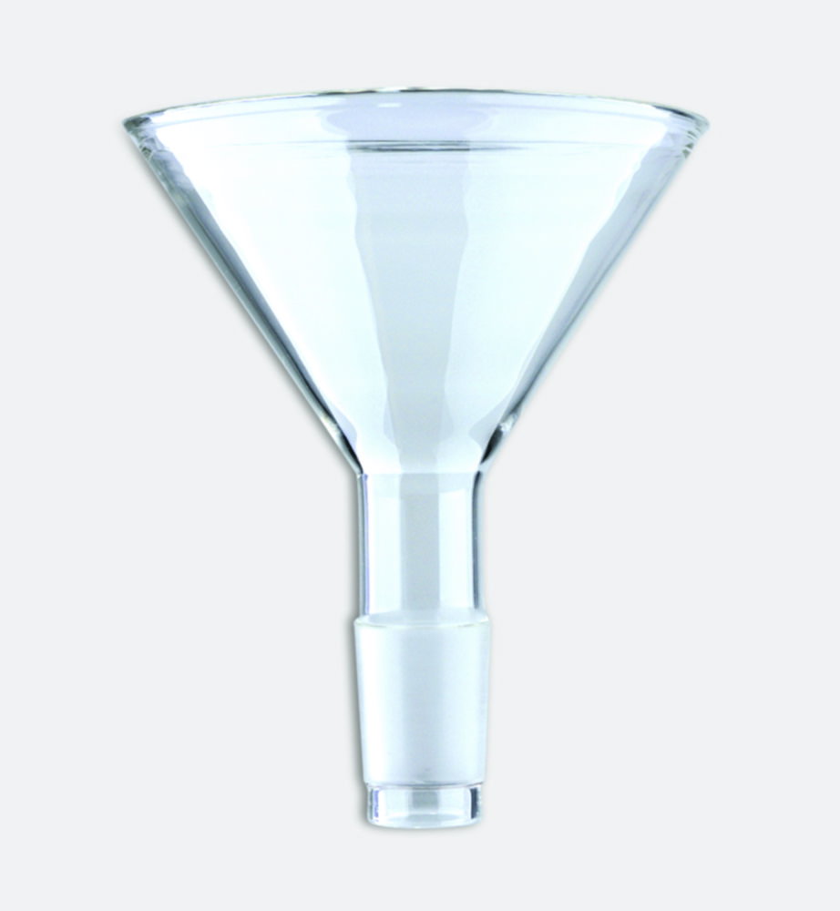 Imbuti per polveri con cono-NS, vetro borosilicato 3.3