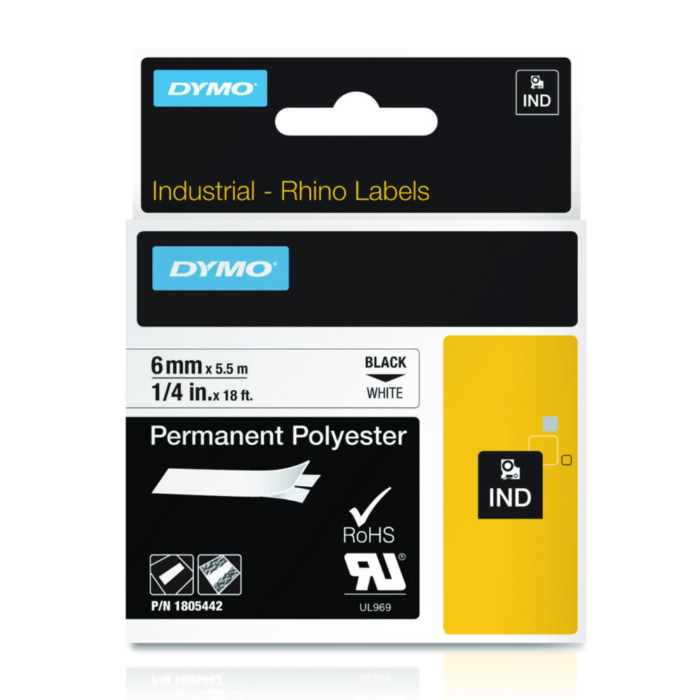 Nastri per etichette IND per stampanti di etichette DYMO® Rhino™, poliestere
