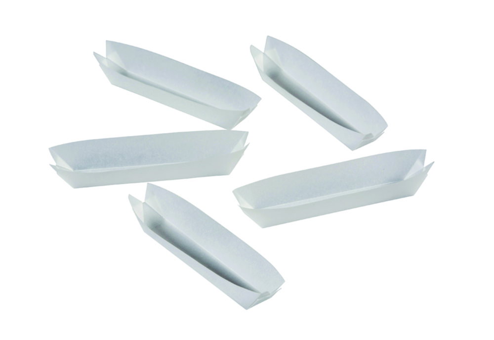 Navicelle per pesate Kjeldahl 609, carta pergamena, priva di azoto