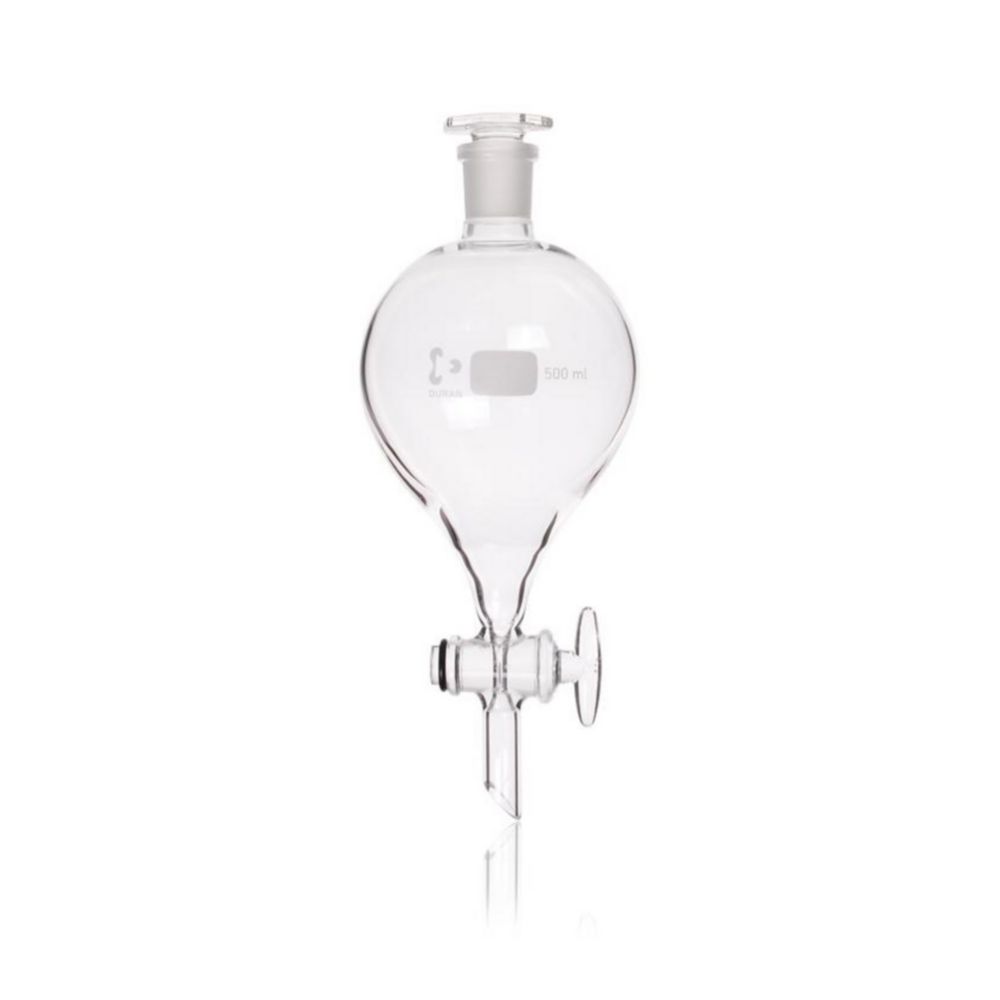 Separating funnel, spherical, DURAN®, heavy-duty version