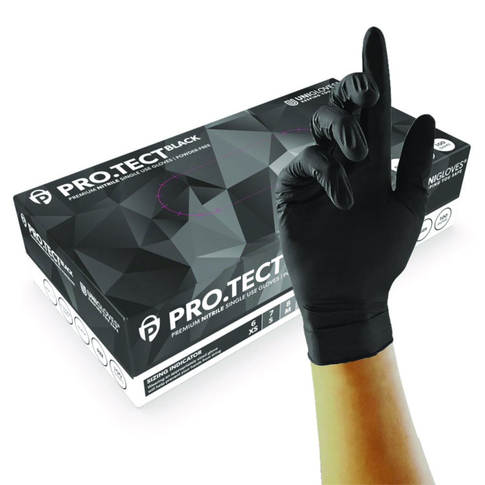 Guanti in nitrile PRO.TECT NERO