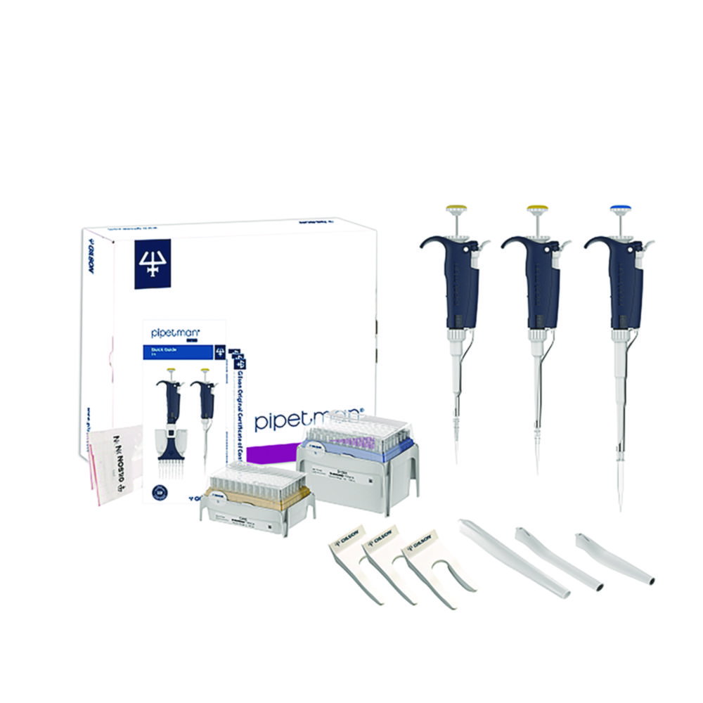 Micropipett|a(e) monocanale, PIPETMAN® L, volume variabile, starter kit