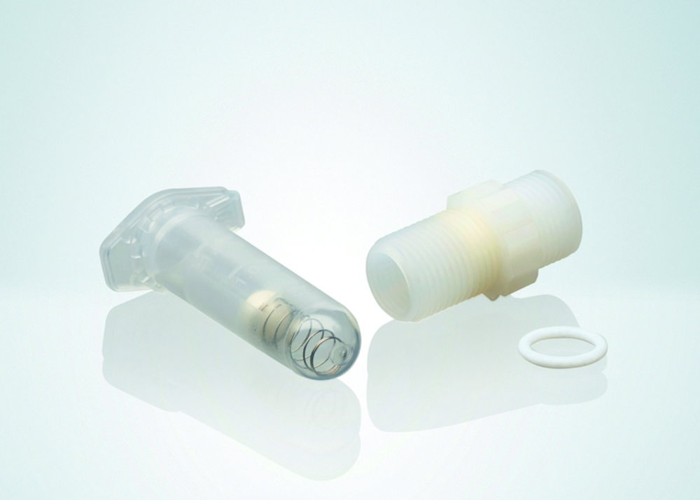 Valvole di aspirazione per dosatori per bottiglie e burette digitali