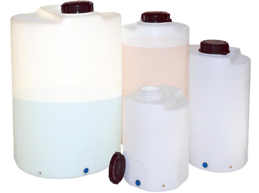Contenitore per miscele da 100 litri, LDPE con tappo per equipaggio, gradazione 10 litri.