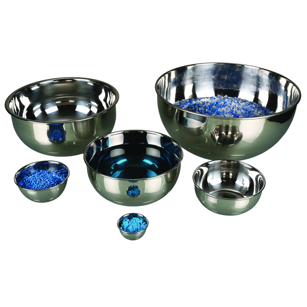 Laboratory bowls, stainless steel