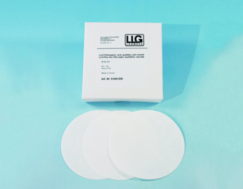 LLG-Carta da filtro, qualitativa, filtro rotondo, molto rapida