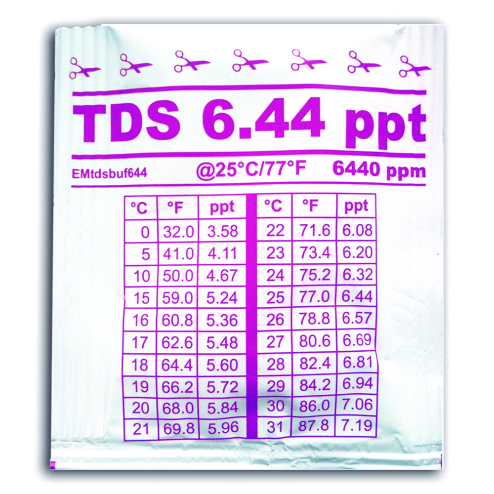 Calibration solutions TDS