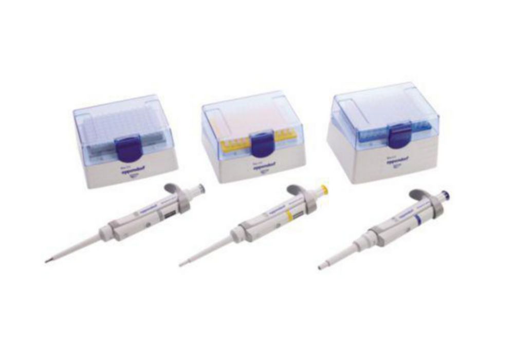 Micropipette a singolo canale Eppendorf Research plus 3-Pacchetti (General Lab Product), volume variabile