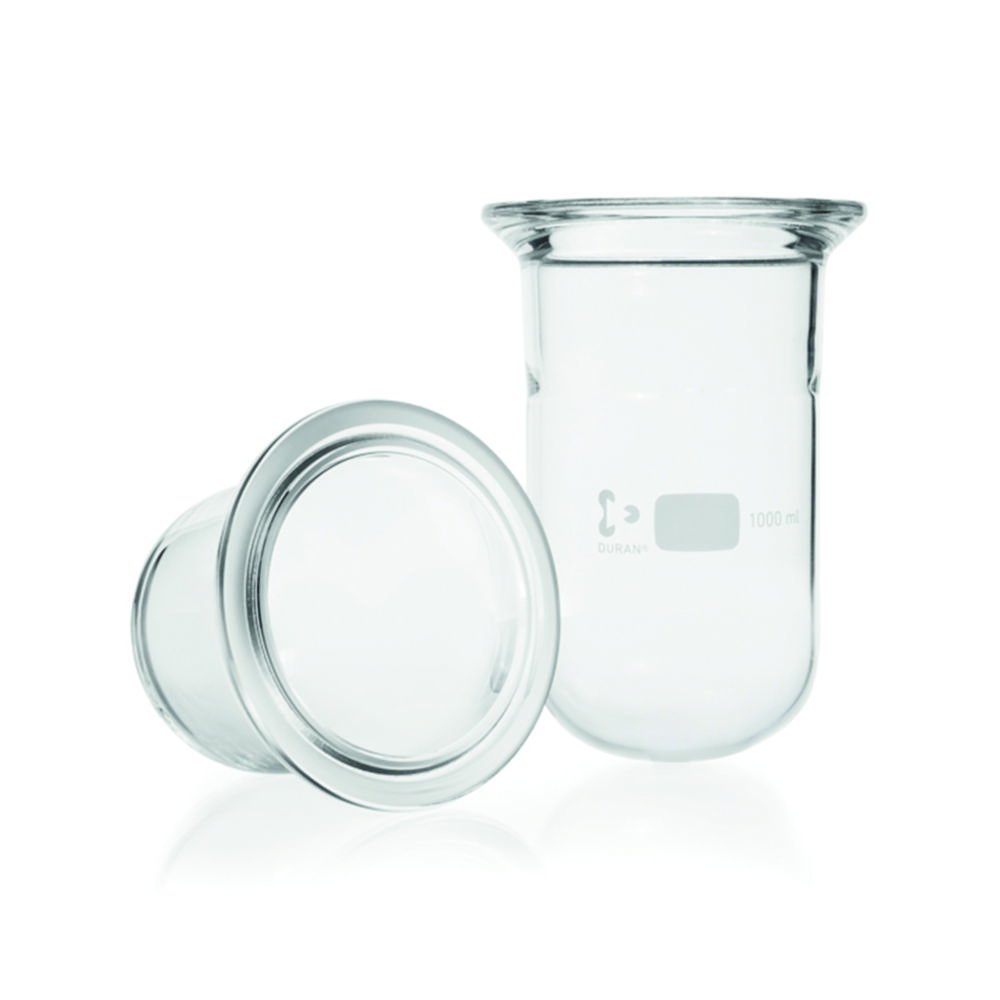 Reaction flasks, flat flange, DURAN®, cylindrical