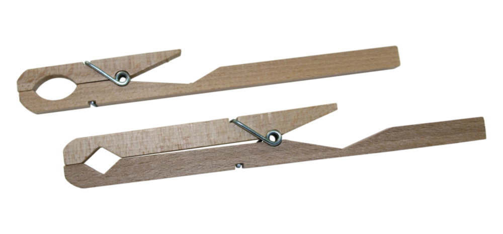 Pinza per provette, legno