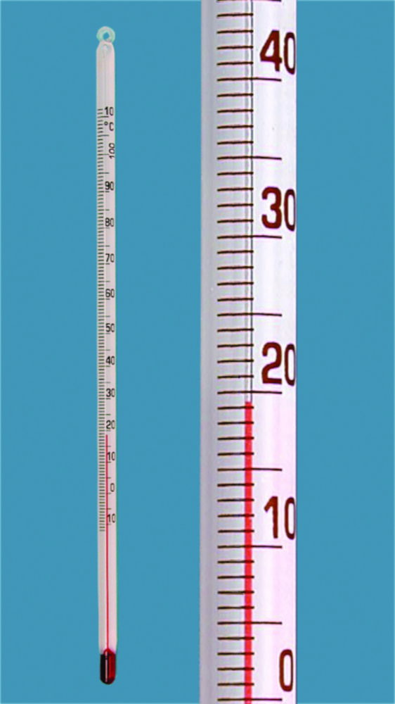 Termometro di tipo semplice, stelo solido, profondità di immersione totale