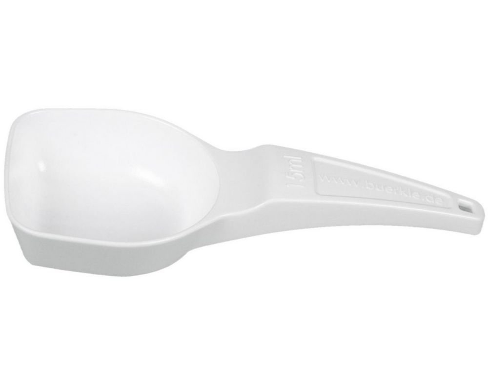 Cucchiai dosatori monouso, PS, bianco