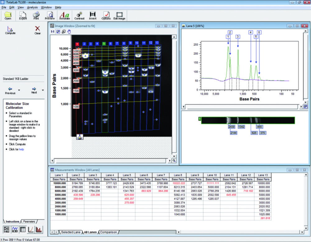 Gel documentation system microDOC, with Analysis Software TotalLab™ 1D