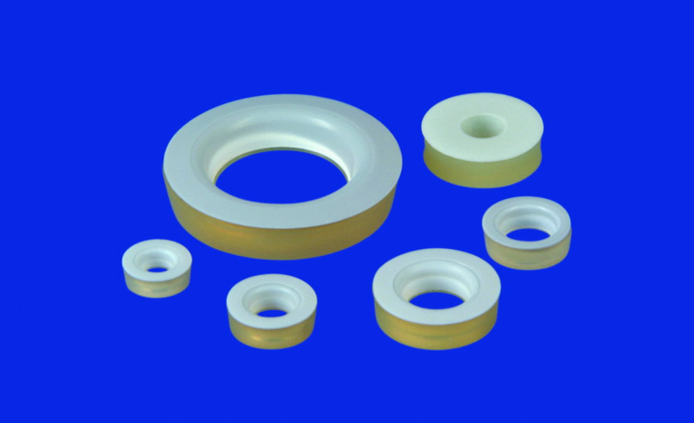 Guarnizioni in gomma siliconica, con anello in PTFE, gomma siliconica (VMQ)