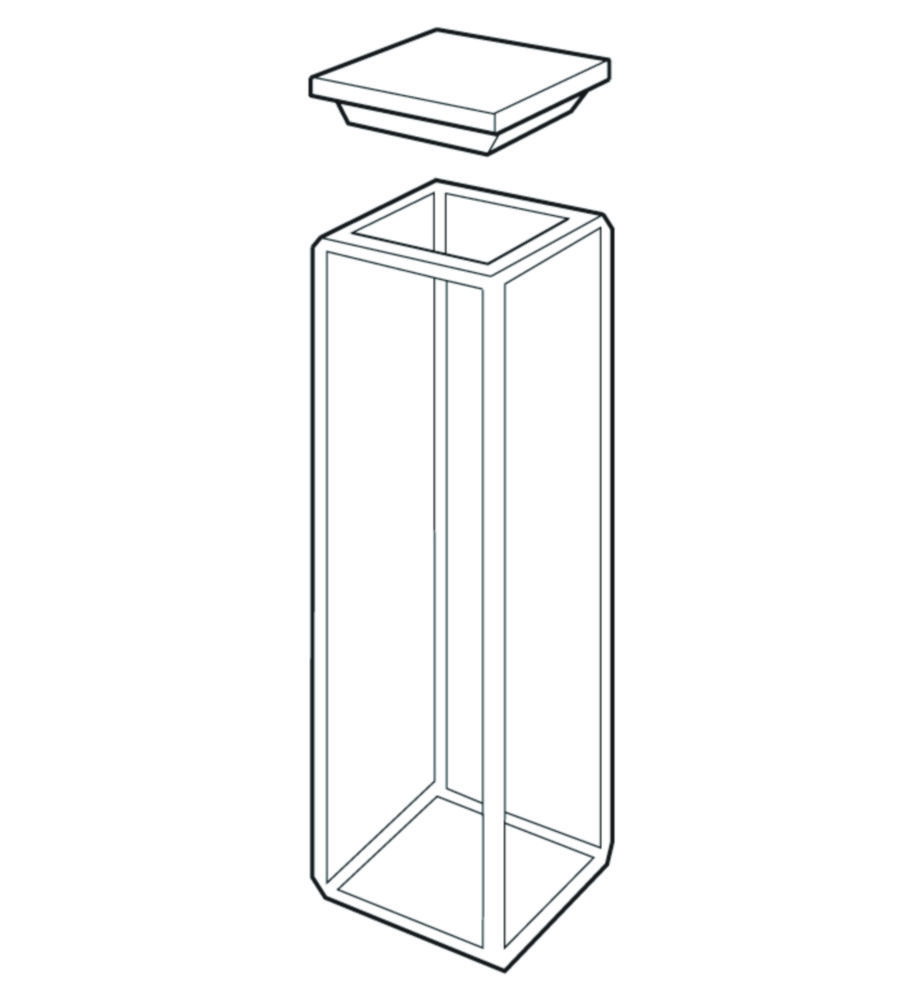 Cuvette standard rettangolari per fluorimetria