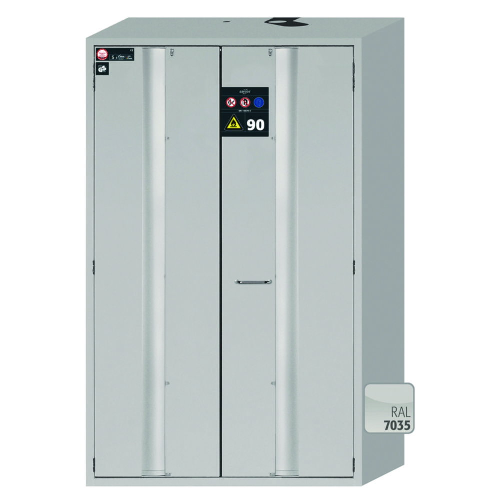 Armadi di sicurezza S-PHOENIX Vol. 2-90 con ante pieghevoli, 3 ripiani, acciaio inox