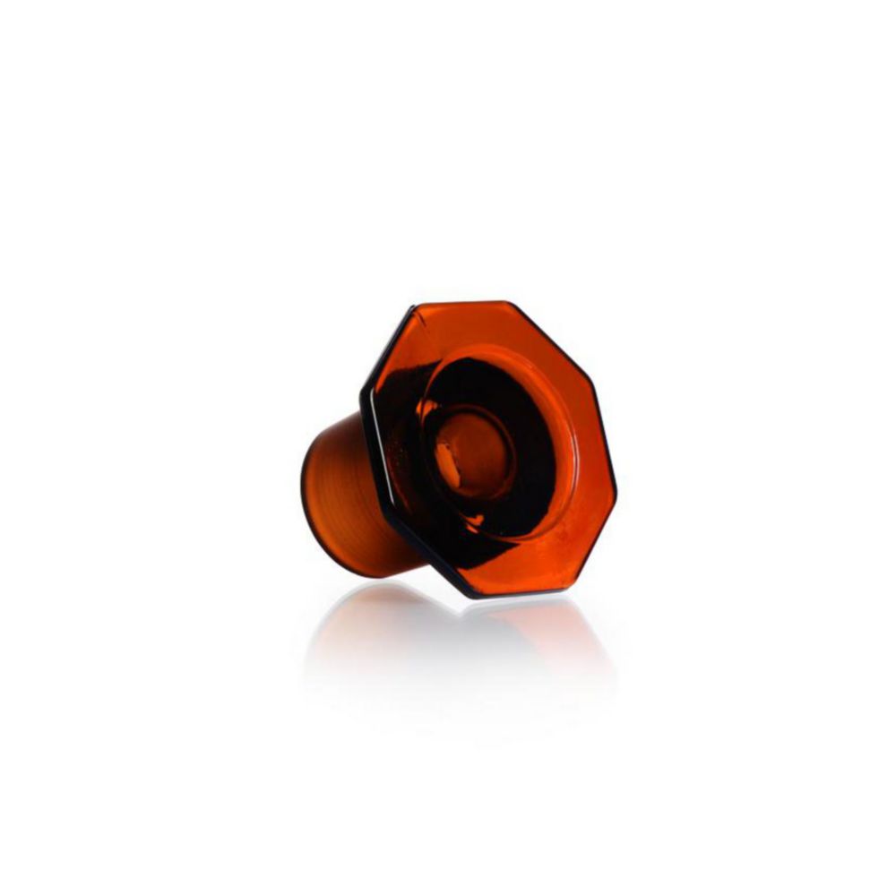 Ground joint stoppers, DURAN®, semi-hollow, brown