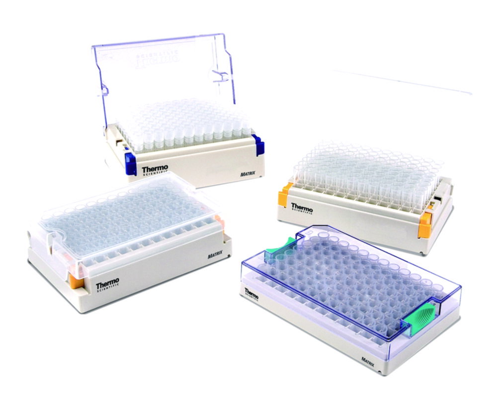 Storage tubes Matrix™ with 2D barcode and visually readable code, open top