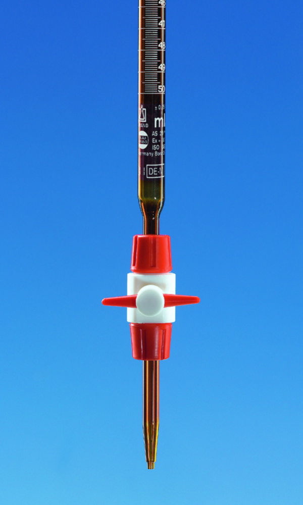 Burette compatte, vetro borosilicato 3.3, classe AS