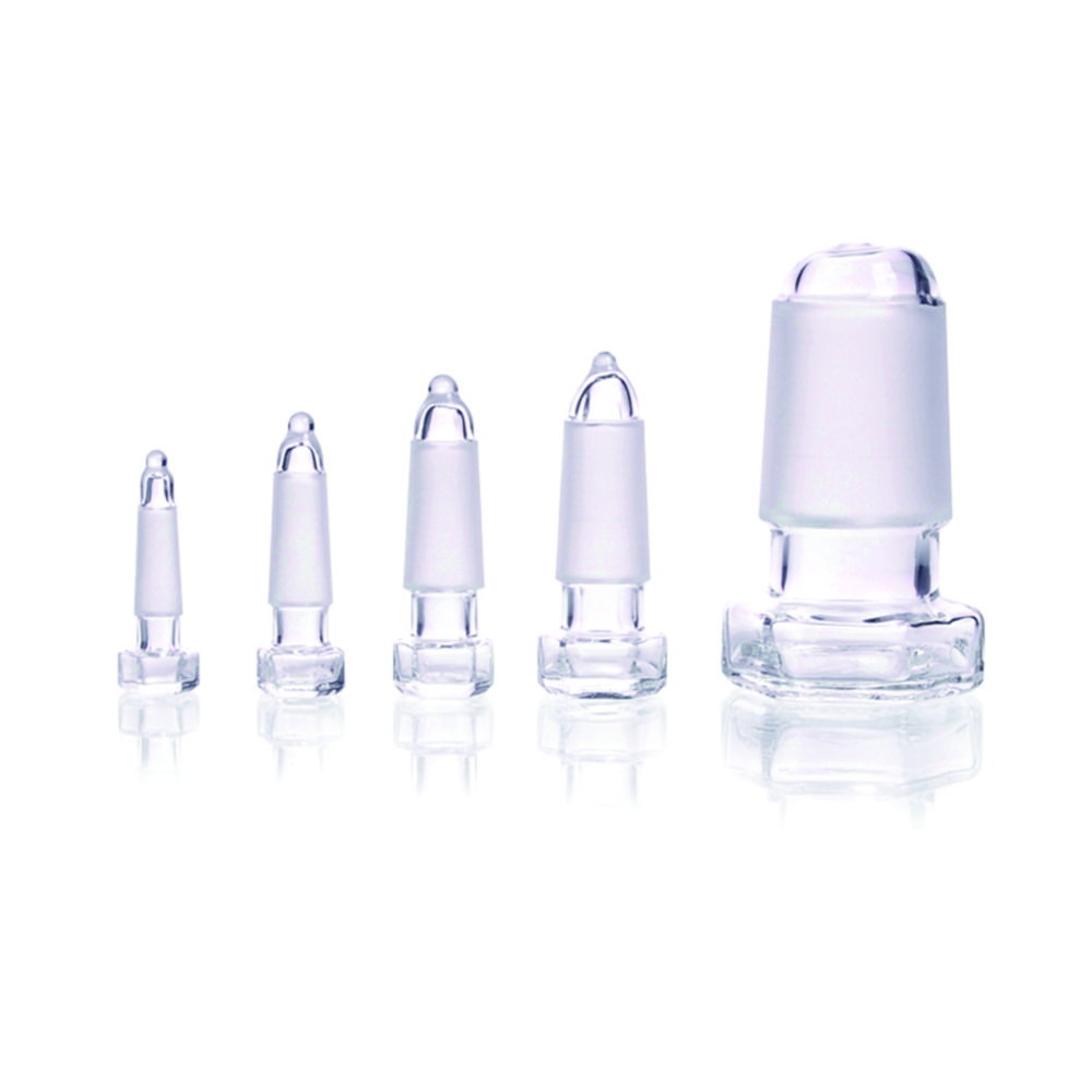 Hexagonal hollow stopper DURAN®, pointed