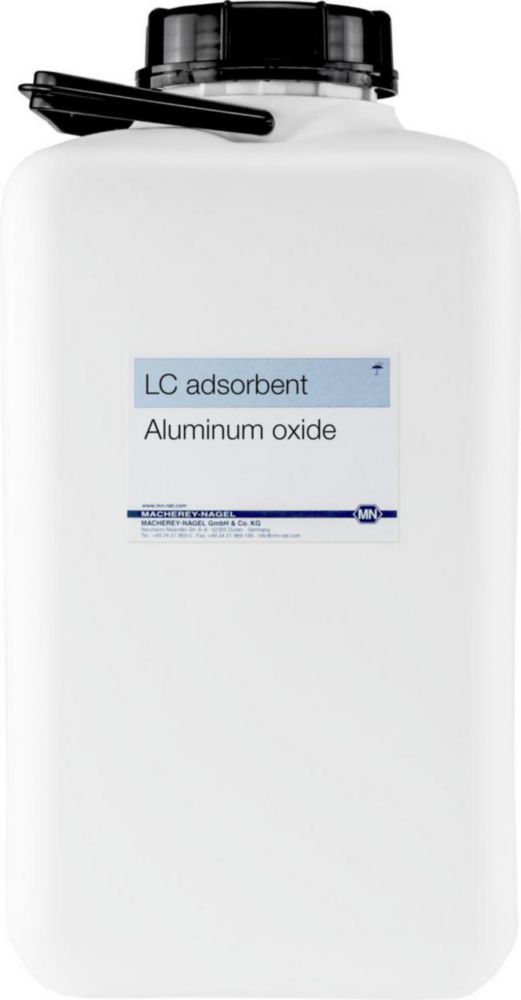 Aluminium oxide adsorbents for low pressure column chromatography