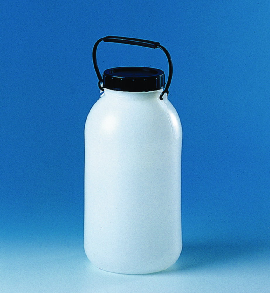 Bottiglie di stoccaggio a bocca larga, HDPE