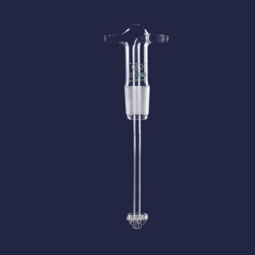 Gas washing bottle head, borosilicate glass 3.3