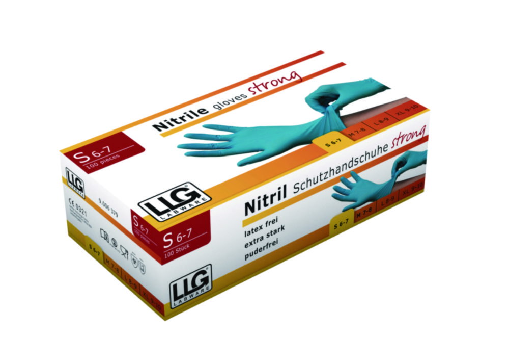LLG-Guanti monousostrong, Nitrile, Senza Polvere