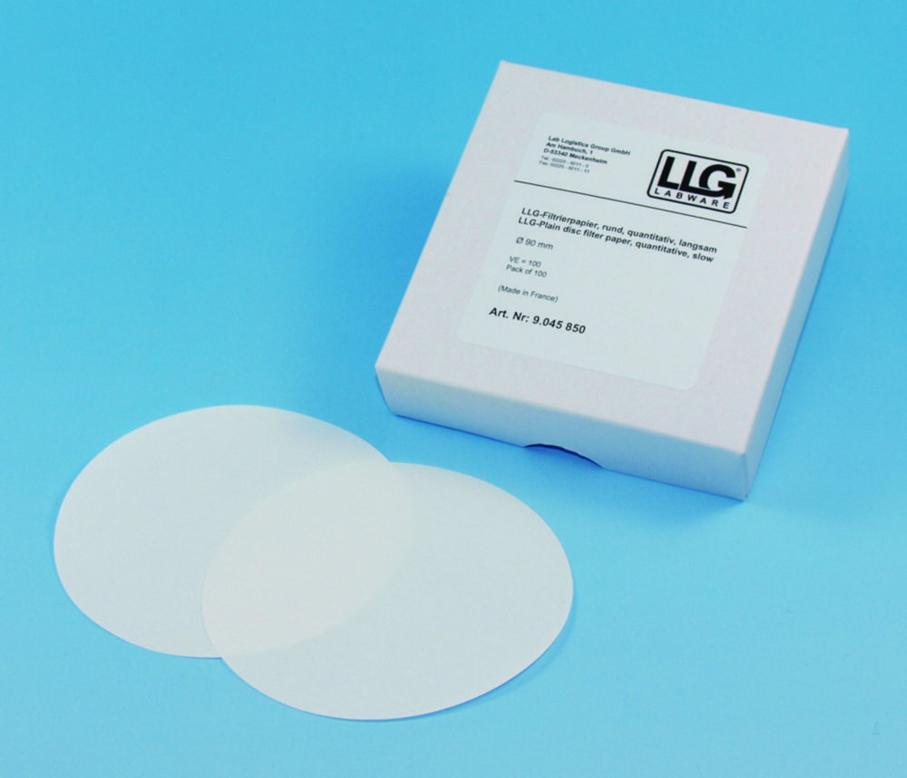 Carta da filtro quantitativa LLG, filtro tondo, rapida