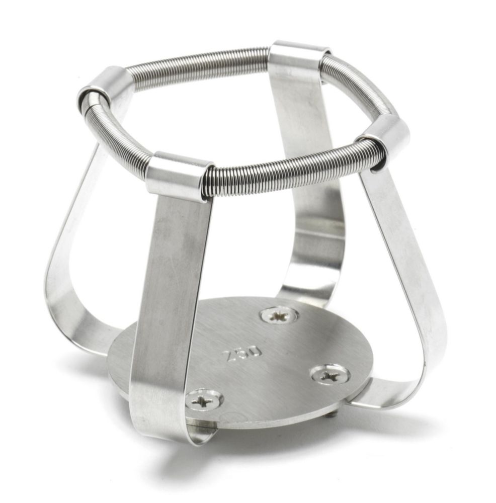 Spring clamps for flask trays