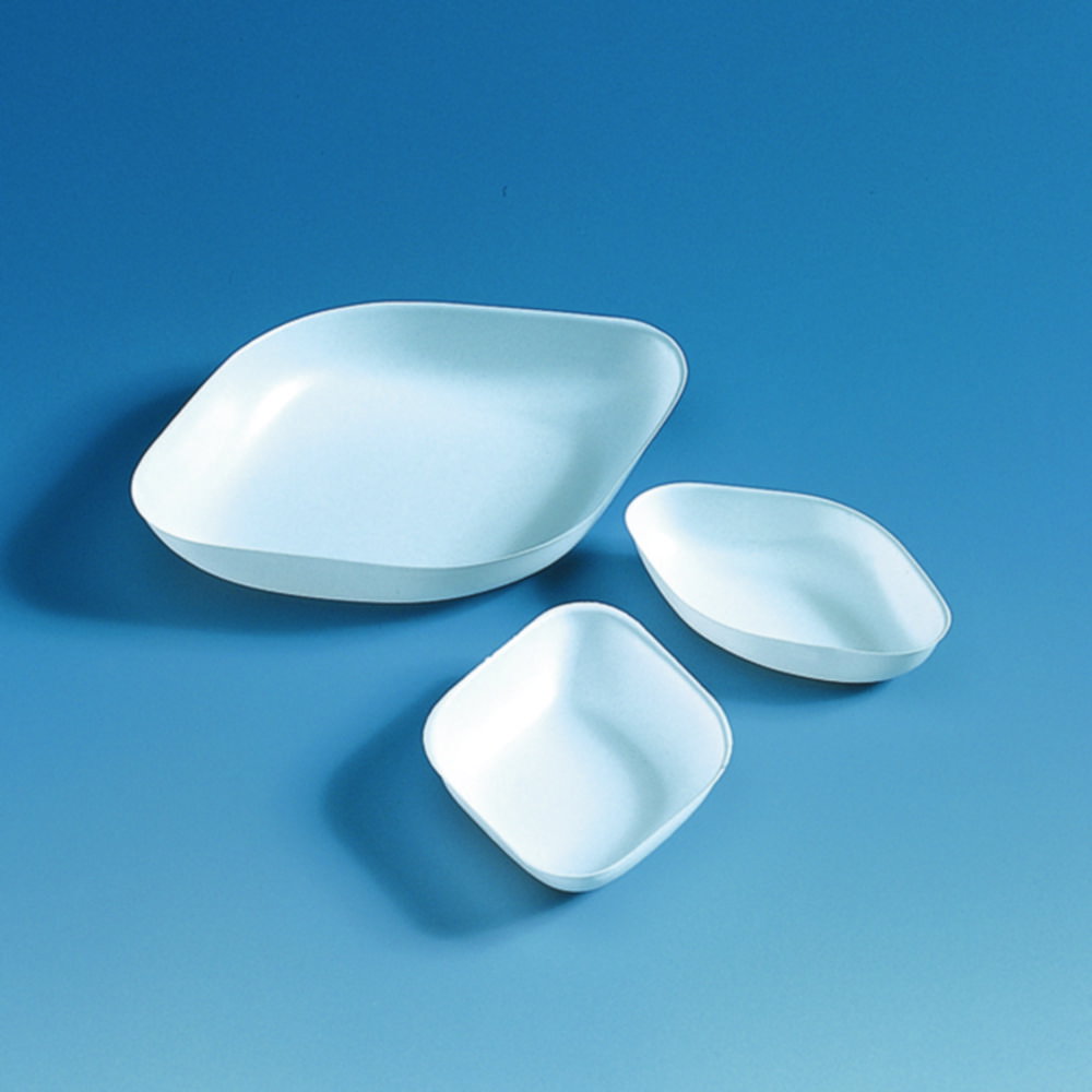 Navicelle per pesata, PS, forma a diamante, antistatiche